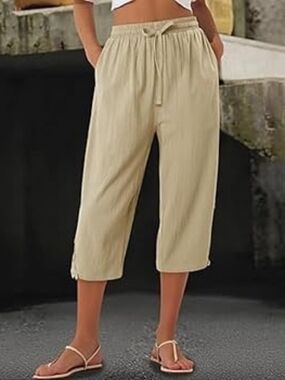 MY STYLE LINEN CROPPED PANT!